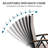 8 - Person Outdoor Aluminum Dining Set With Folding Reclining Armchairs