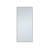 DAX Agerola 32" Wide Wall Mount LED Mirror with Black Frame, Black