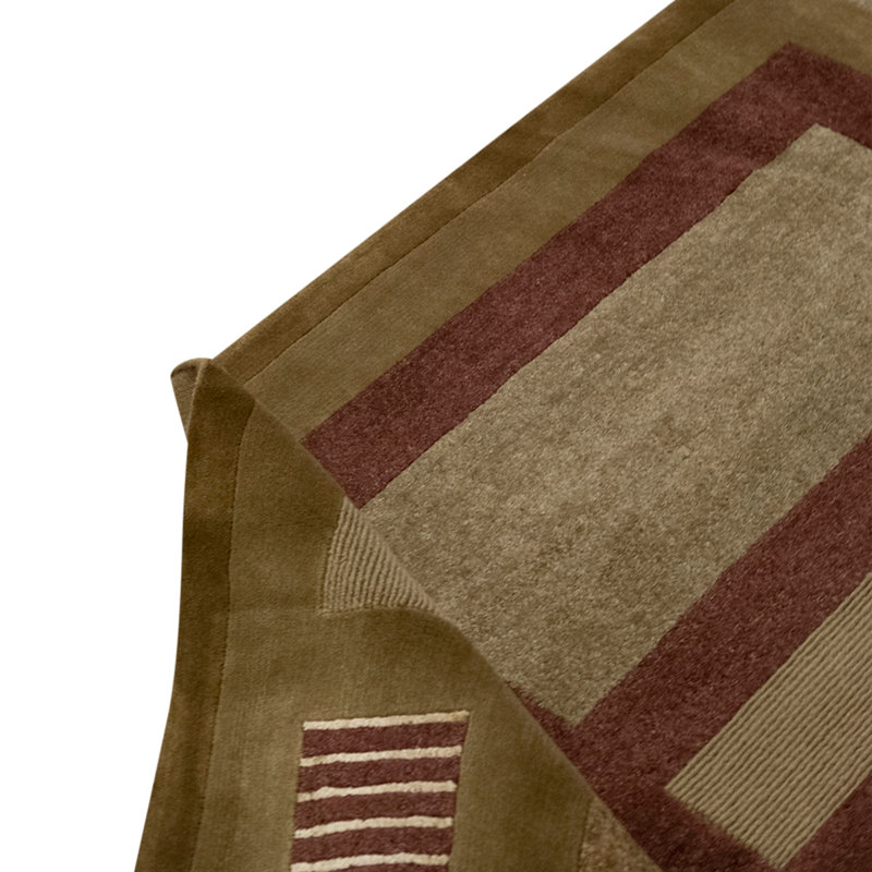 Hand Knotted Area Rug in Brown