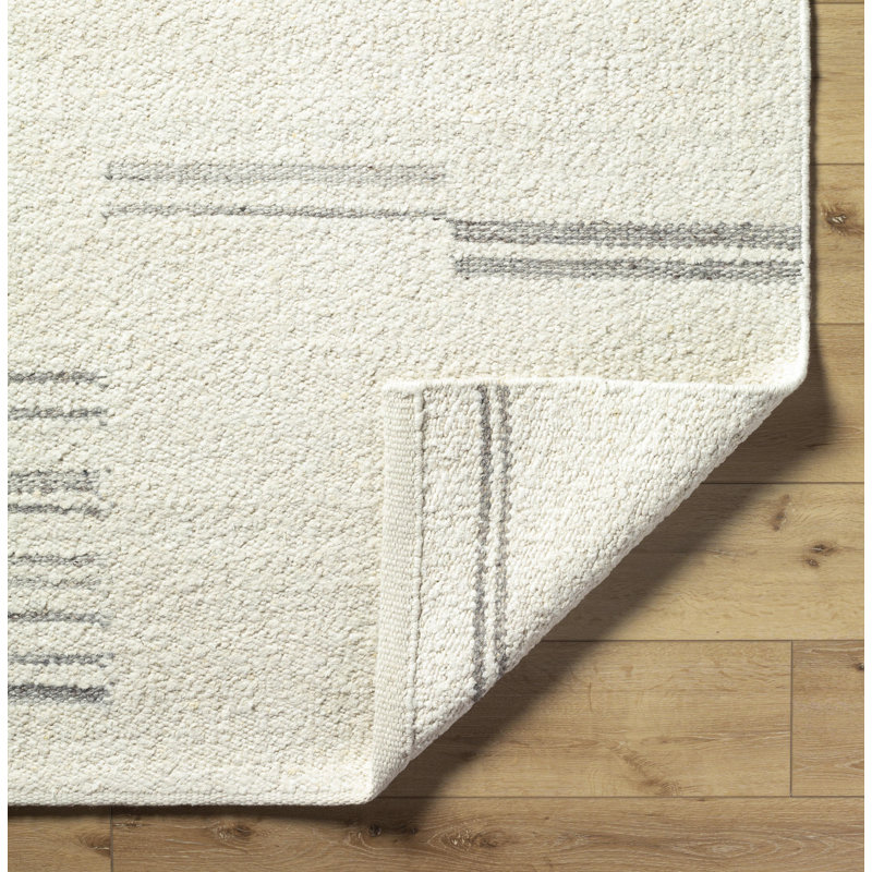 Machu Picchu Wool Striped Area Rug, Rectangle 10' x 14'