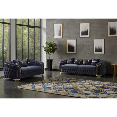 Larean 2 - Piece Velvet Living Room Set