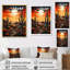 Ballyclare, orange, jaune, cactus, désert, coucher de soleil, Saguaro - Cactus, art mural encadré-946873364-946873369