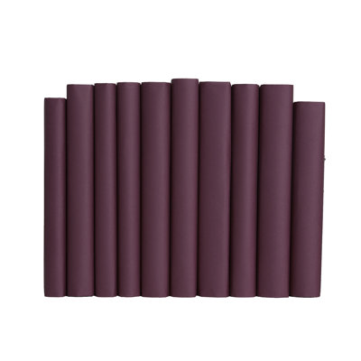 Decorative Books - Boysenberry Paper Wrapped Book Bundle - 1 Foot of Purple Books