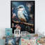 «Blue Bird Murmurs In Moonlight IV», art mural oiseau-1130323182-1130323171