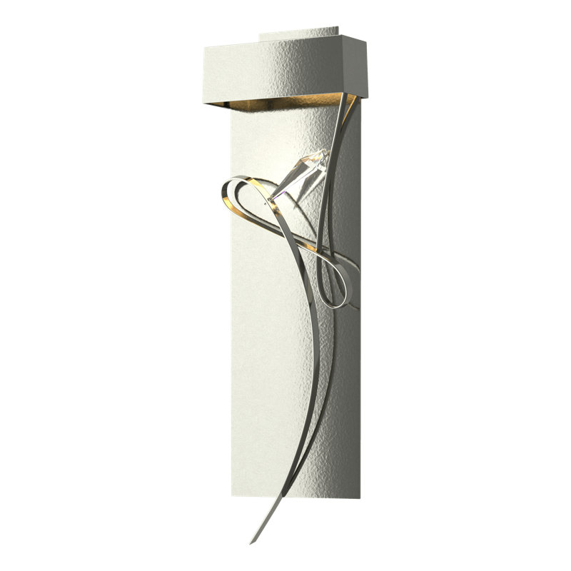Rhapsody 1-Light LED Flush Mounted Sconce, Sterling, Sterling