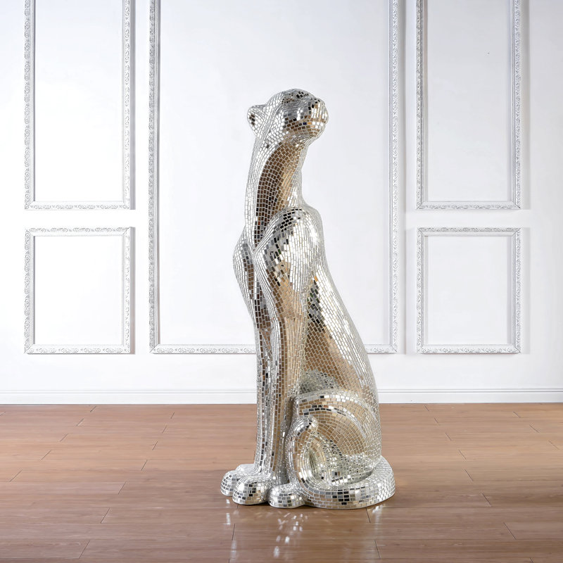 Crystal Jaguar Statue - Left