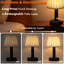 Mini lampe de table à DEL 11 "rechargeable sans fil de type C avec lampe et table de chevet à commande tactile avec abat-jour en tissu-2134906316