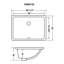 Lavabo de salle de bain encastré en porcelaine rectangulaire blanche avec trop-plein 18 x 12 3/4 po Ruvati