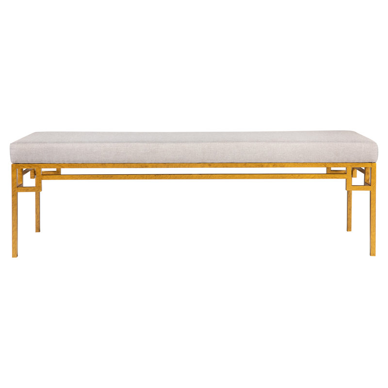 Jackson Metal Bench, Gold