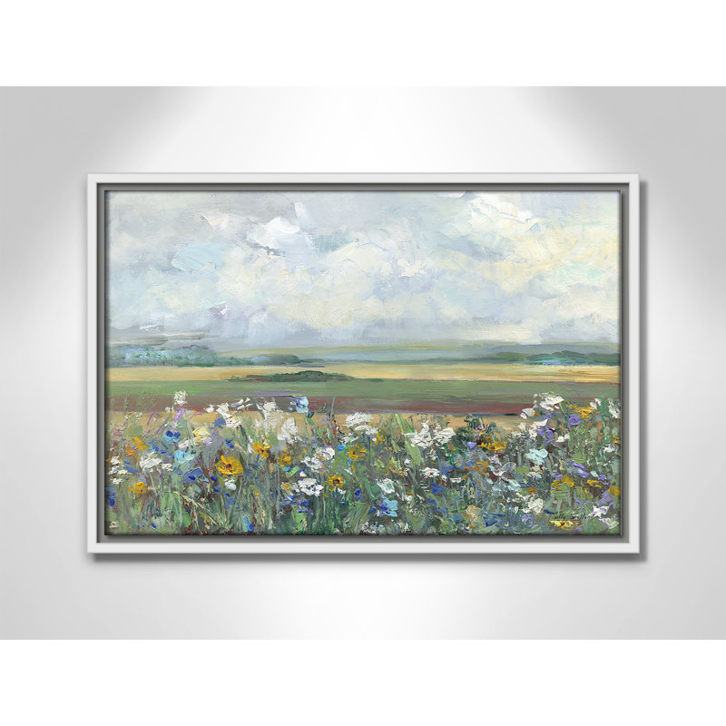 «Swampscott Far Afield Print» par Sally Swatland, H 13,5 po x l 19,5 po, Blanc