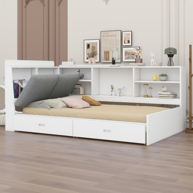 Lit plateforme Jungen, Blanc