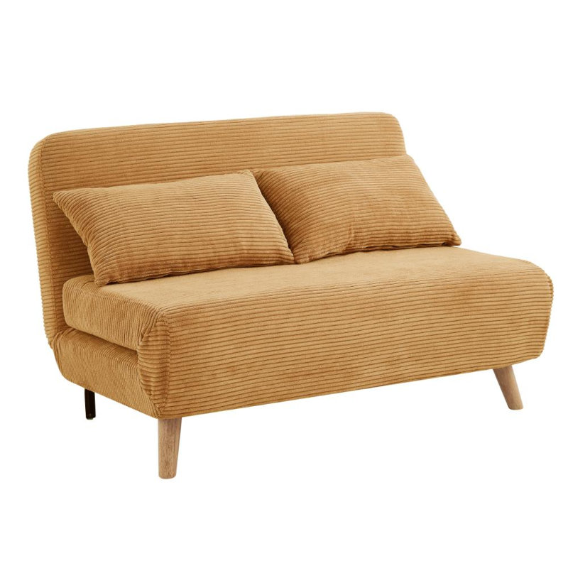 Keller 2 Seater Sofa Bed, Gold