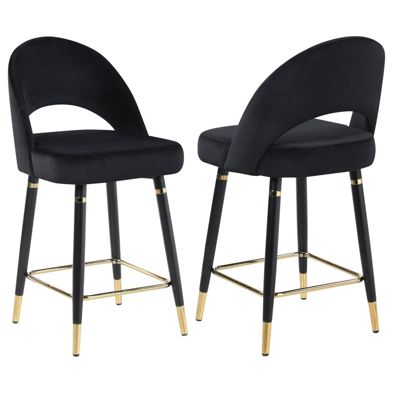 Tabouret de comptoir Gusty 25, Noir