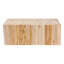 Table basse en teck de style bohémien avec bûches de bois recyclées