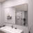48 In. W X 36 In. H Rectangular Framed Wall Bathroom Vanity Mirror In Gun Grey-277276778-277276768