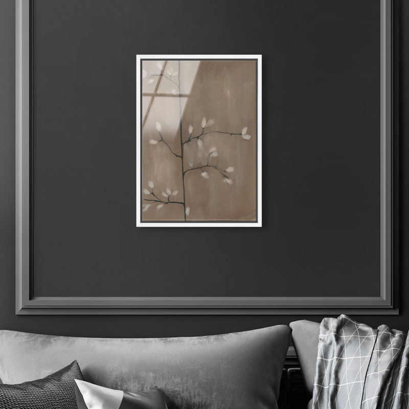 Blossoming Twig II High-Gloss Frameless Acrylic Glass Wall Art Floral & Botanical Print by Oliver Gal, Ready to Hang, 10 x 15
