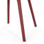 Chaise de coquelicot pour l'extérieur pour l'extérieur: fabrication stable en polypropylène rouge de 23,49 po X 20,54 po 32,15 po Sièges Modern Vibe: résistants aux intempéries-1045395797