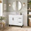 Ensemble de meuble-lavabo flottant mural moderne 40 "avec lavabo en céramique Modern