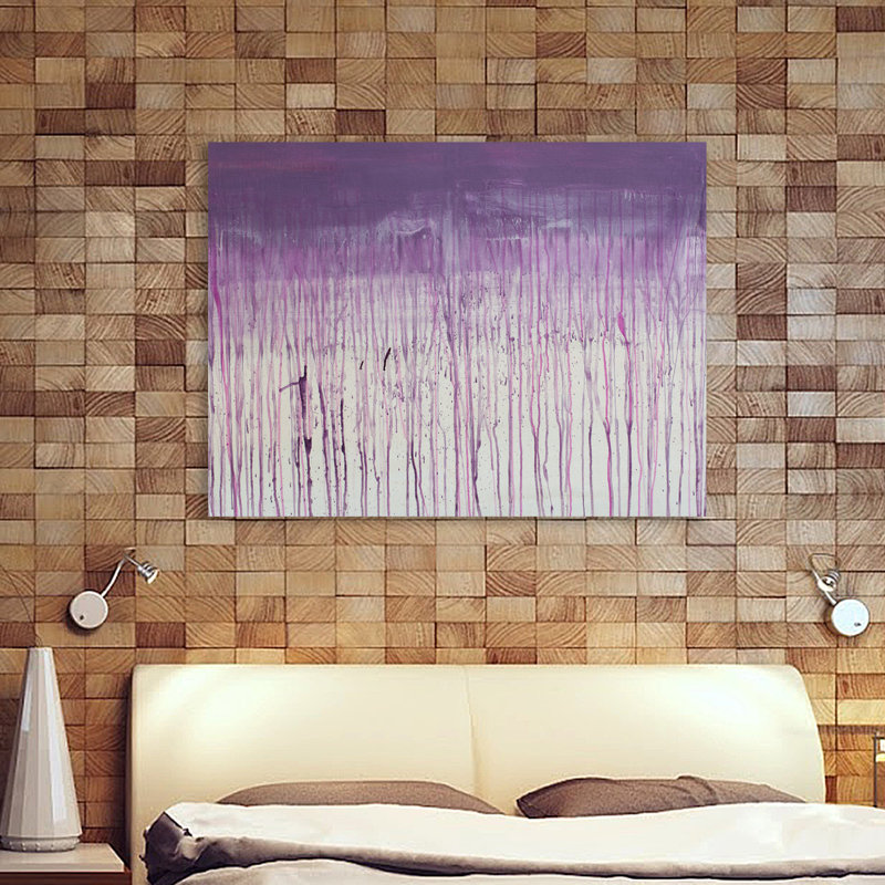 Purple Sunset by Kent Youngstrom - Wrapped Canvas Painting, 38 cm H x 51 cm W x 4 cm D