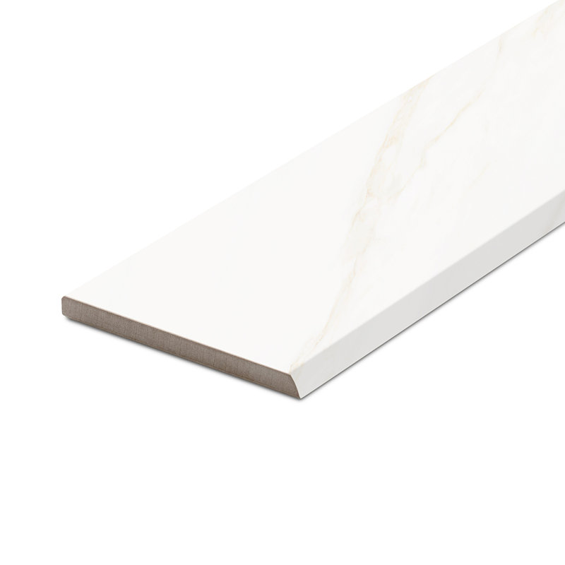 Carreau en porcelaine blanche 4 po x 24 po Savannah, Satin