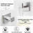 Bathroom Hardware Set 5-Piece Bath Hardware Set With Towel Bar, Towel Ring, Robe Hook, Toilet Paper Holder-103878003