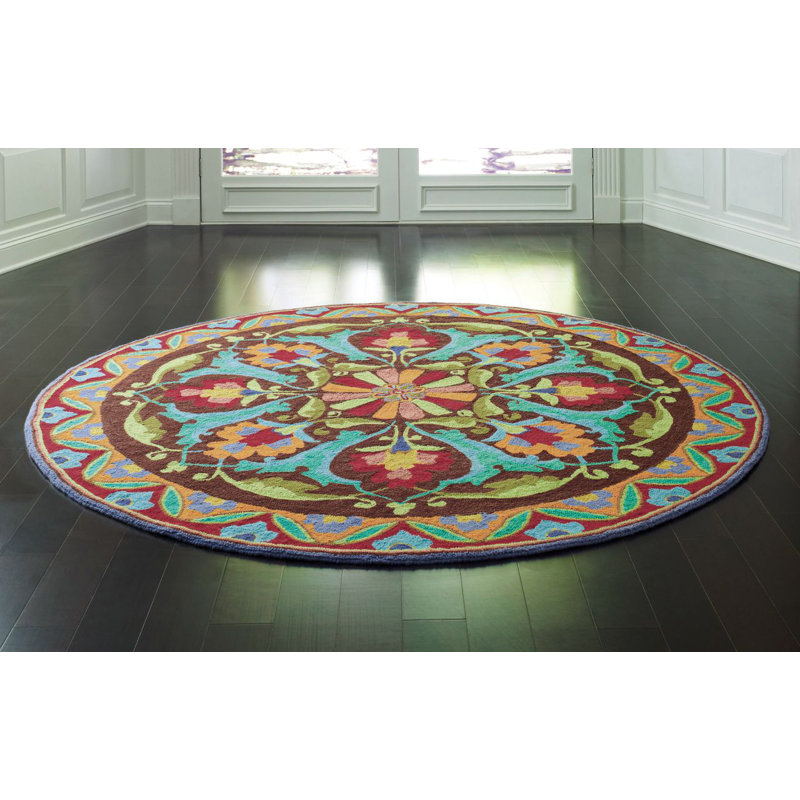 Hand-Tufted Multicolor Wool Runner Area Rug