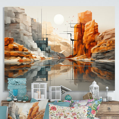 " Orange Gray Canyon Canyons Depths "