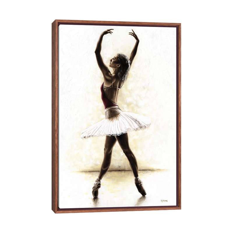 Aw Awesome par Richard Young - impression d'art graphique, H 40 po x l 26 po x P 1,5 po, Cadre flottant brun