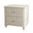 Mid-Century Modern Fluted Nightstand With 2 Drawers & Metal Handle-1569276685-1569276684