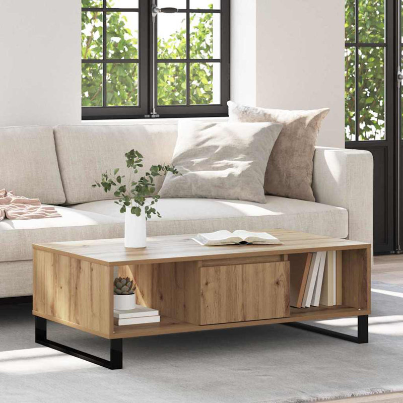 Coffee Table with Storage, Artisan Oak