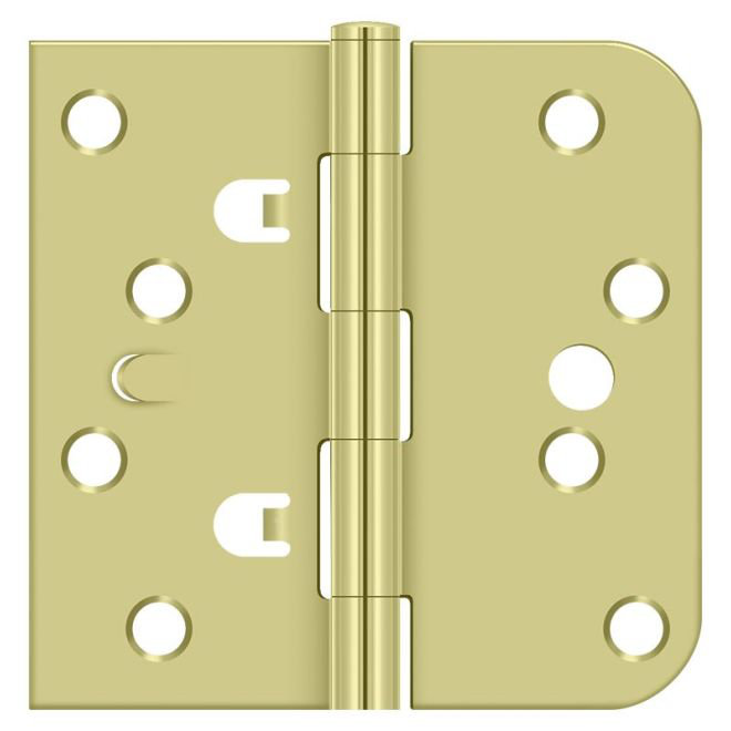Steel Butt Bearing Hinge, Bright Brass