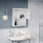 Lavish Home Wall-Mounted Storage Cabinet, White