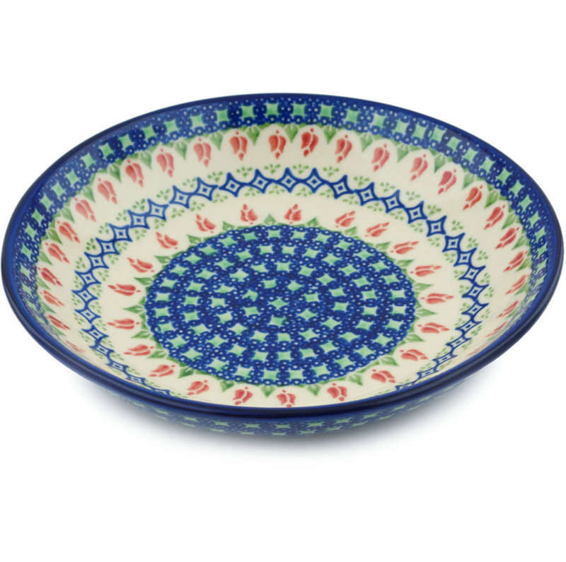 Tulips And Diamonds Stoneware Pasta Bowl