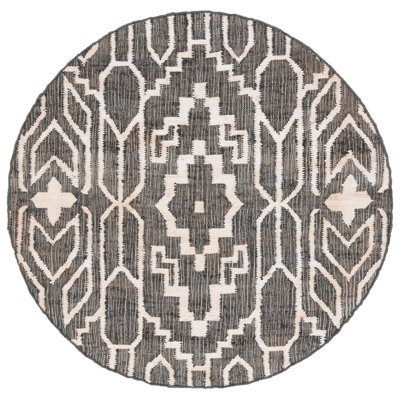 Natural Fiber Flat Weave Jute Southwestern Rug