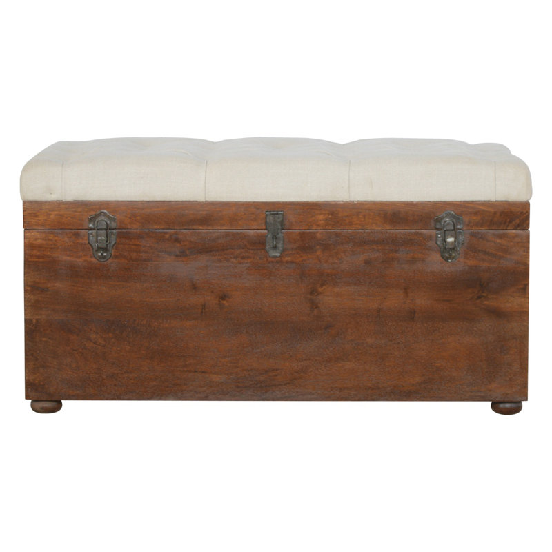 Banc de rangement blanc Serenity