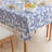 Table Runner, 100% Cotton, 16X108", Swirly Blue Vines-1510761617