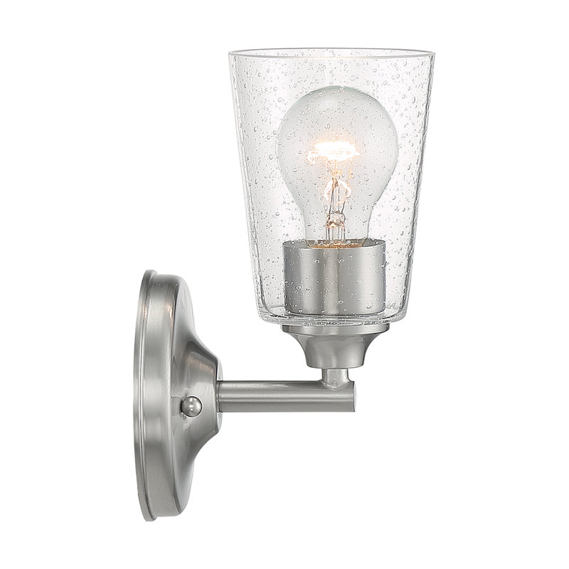 Weccacoe Dimmable Bath Sconce, Brushed Nickel