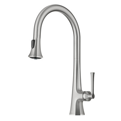 KRAUS Savan 2-Function Single Handle Pull Down Kitchen Faucet in Spot-Free Stainless Steel
