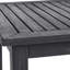 Table de bar Minimalist - gris foncé, fabriquée en bois pour l'extérieur, table d'extérieur grise de 41 po de hauteur, design, haut, facile d'entretien
