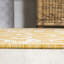 Tapis d'intérieur / extérieur jaune tissé texturé Debbe-140742913