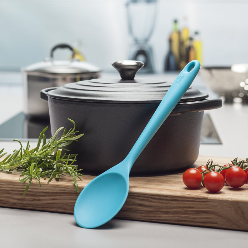 Zeal Cooking Spoon, Aqua Blue