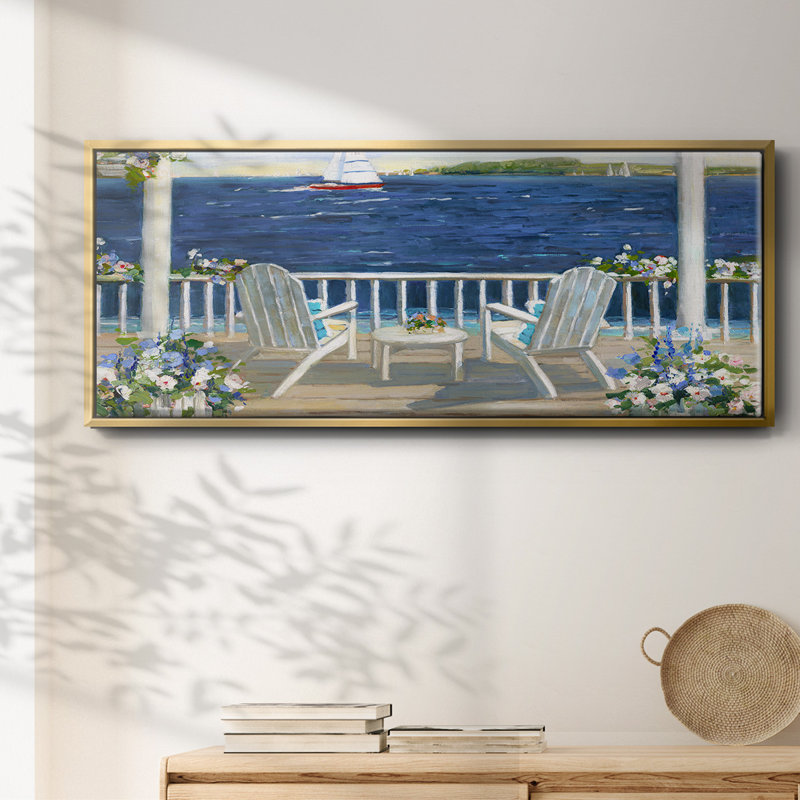 Summer Sail- Framed Canvas, 24" H x 60" W