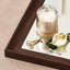 Grand miroir mural 70 po x 31 po à fixation murale pleine longueur avec faux cadre en bois