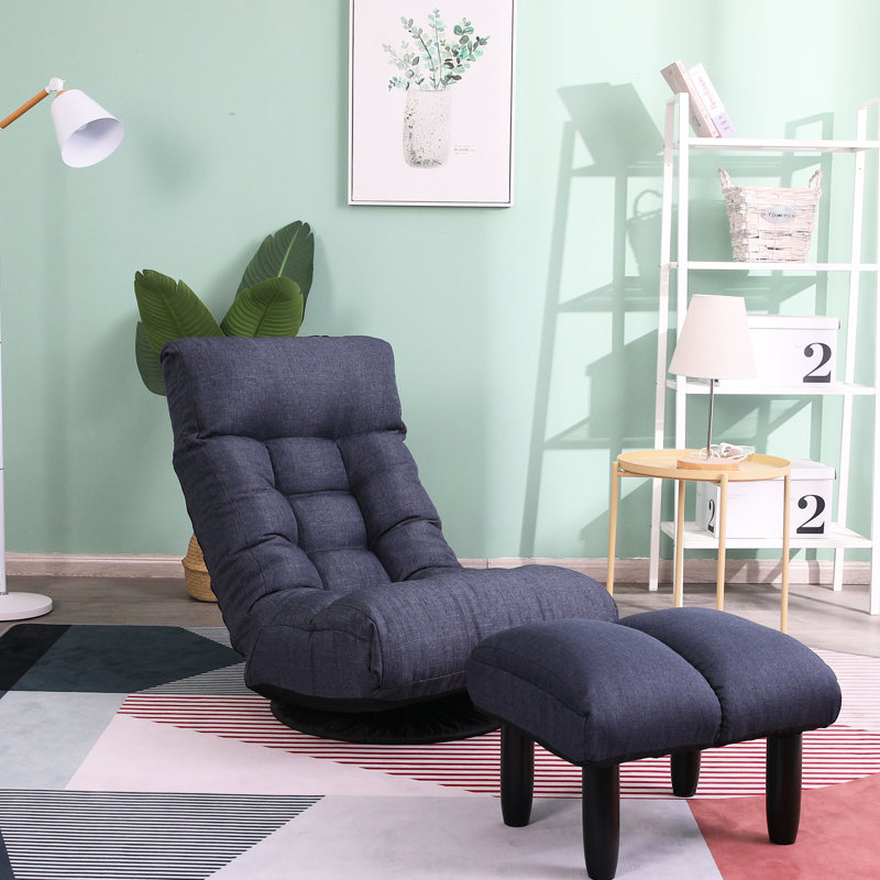 Multifunctional Chair, Adjustable Sections - 29.34 Lb Lightweight Design Ergonomic Bedroom Chair With Linen Filler, 360-degree Rotation For Relaxation