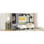 Queen Size Murphy Bed Wall Bed With Closet And Drawers-1687430477
