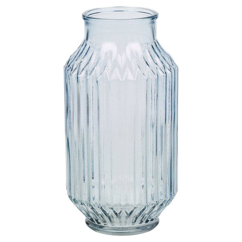 Iva Glass Table Vase, Blue
