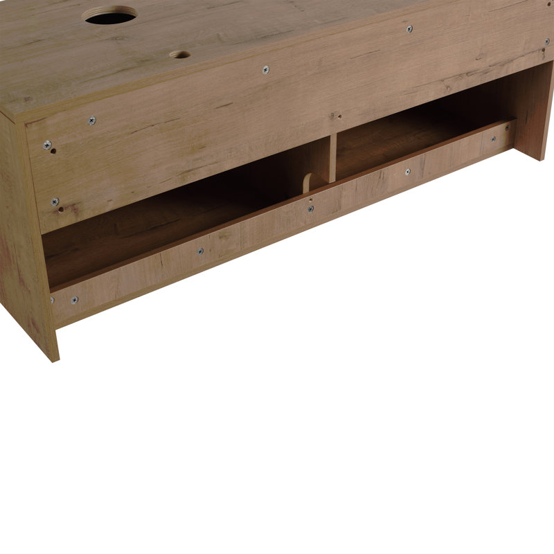 48" Bathroom  Cabinet, 4-Soft Close Door, Float Mounting Design (Vanity Only, Without Sink)