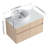 32" Wall-Mounted Bathroom Vanity with Ceramic Sink and Soft-Close Doors-1704253159