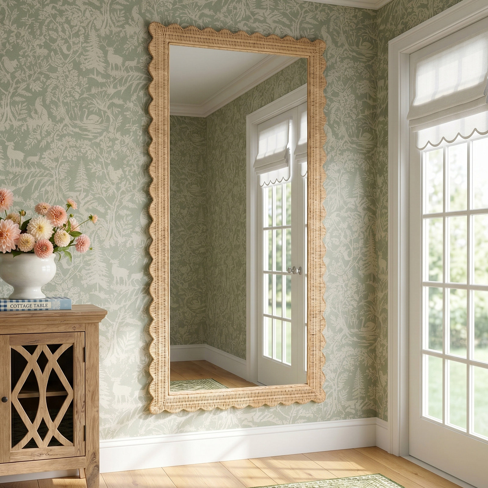 Lacie 32" Mahogany Full-Length Mirror, Natural