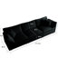 3 coussins modulaires avec 3 repose-pieds et coussins Relax